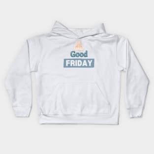 Good Friday and crucifix Kids Hoodie